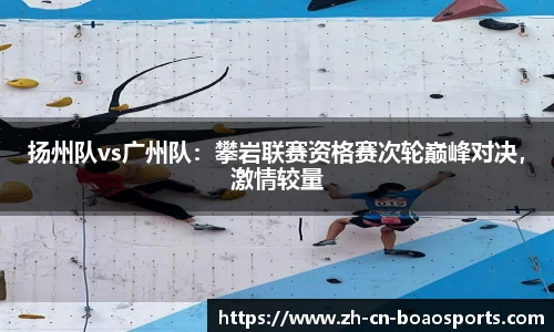 扬州队vs广州队:攀岩联赛资格赛次轮巅峰对决,激情较量